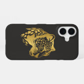 Coque iPhone 16 Étui imprimé léopard Fierce & Fab (Verso Horizontal)