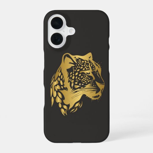 Coque iPhone 16 Étui imprimé léopard Fierce & Fab (Verso)