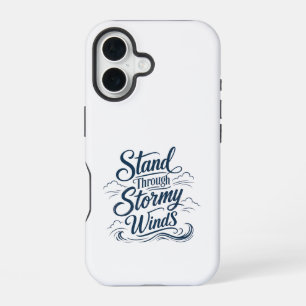 Coque iPhone 16 Étui iPhone16 Marin Résiste aux Vents Violents
