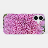 Coque iPhone 16 Étui iPhone 16 Aster Floral Rose (Verso Horizontal)
