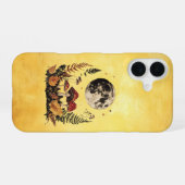 Coque iPhone 16 Étui iPhone 16 Boho Moon et Champignons (Verso Horizontal)