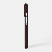 Coque iPhone 16 Étui iPhone 16 Brun Espresso Riche Esthétique | Qu (Côté gauche)