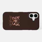 Coque iPhone 16 Étui iPhone 16 Brun Espresso Riche Esthétique | Qu (Verso Horizontal)