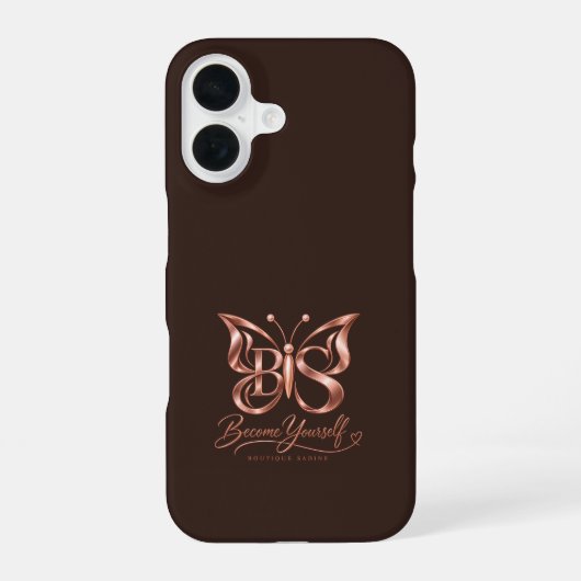 Coque iPhone 16 Étui iPhone 16 Brun Espresso Riche Esthétique | Qu (Verso)