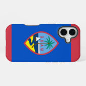 Coque iPhone 16 Étui iPhone 16 Case-Mate avec le drapeau de Guam (Verso Horizontal)