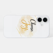 Coque iPhone 16 Étui iPhone 16 Choisissez la Joie (Verso Horizontal)