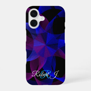 Coque iPhone 16 Étui iPhone 16 Cylindre Géométrique 3D vers 2D