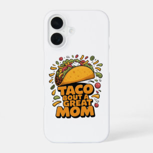 Coque iPhone 16 Étui iPhone 16 Drôle de Maman et de Taco Pun