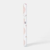 Coque iPhone 16 Étui iPhone 16 Fleur Rose Prépa Rayé (Côté gauche)