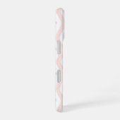 Coque iPhone 16 Étui iPhone 16 Fleur Rose Prépa Rayé (Côté droit)