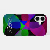 Coque iPhone 16 Étui iPhone 16 Fusion Géométrique Multi Couleurs (Verso Horizontal)