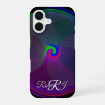 Étui iPhone 16 géométrique à centre fusionné color