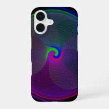 Étui iPhone 16 géométrique à centre fusionné color