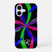 Étui iPhone 16 géométrique figure 8 multicolore