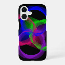 Étui iPhone 16 mélange géométrique coloré