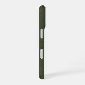 Coque iPhone 16 Étui iPhone 16 Split Moss Green – Mat et Paillette (Côté droit)