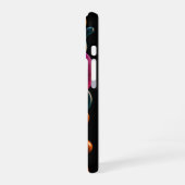 Coque iPhone 16 Étui iPhone 3D Liquide Or Teal Magenta (Côté gauche)