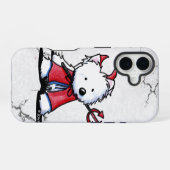 Coque iPhone 16 Étui iPhone 5 Little Devil Westie Dog Case-Mate (Verso Horizontal)