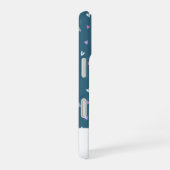 Coque iPhone 16 Étui iPhone à monogramme moderne Cœurs (Côté droit)