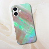 Coque iPhone 16 Étui iPhone à motif de coquille d'ormeau