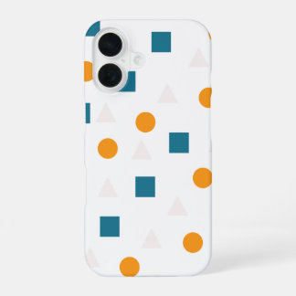 Coque iPhone 16 Étui iPhone à motif géométrique minimaliste