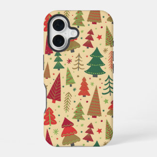 Coque iPhone 16 Étui iPhone arbre de Noël festif