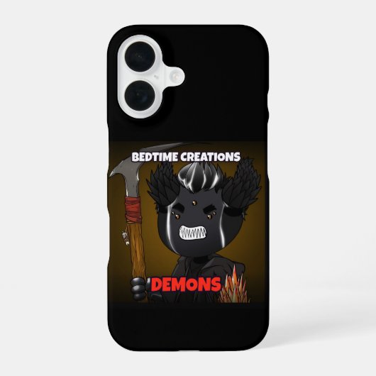 Coque iPhone 16 Étui iPhone Bedtime Creations Démons (Verso)