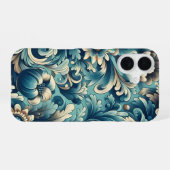 Coque iPhone 16 Étui iPhone botanique vintage slim (Verso Horizontal)