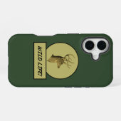 Coque iPhone 16 Étui iPhone Buck Head vert foncé (Verso Horizontal)