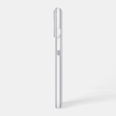 Coque iPhone 16 Étui iPhone Case-Mate à rayures de bonbons grises (Côté gauche)