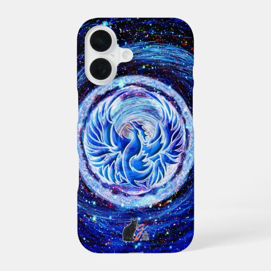 Coque iPhone 16 Étui iPhone Case-Mate Blue Phoenix (Verso)