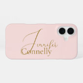 Coque iPhone 16 Étui iPhone Case-Mate Rose Pâle (Verso Horizontal)