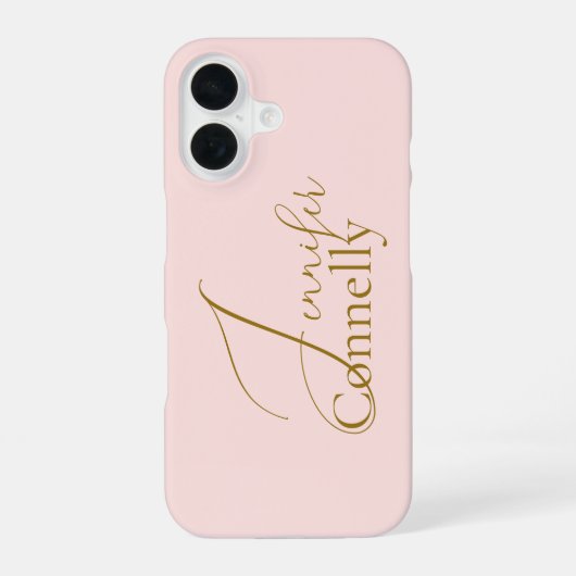 Coque iPhone 16 Étui iPhone Case-Mate Rose Pâle (Verso)