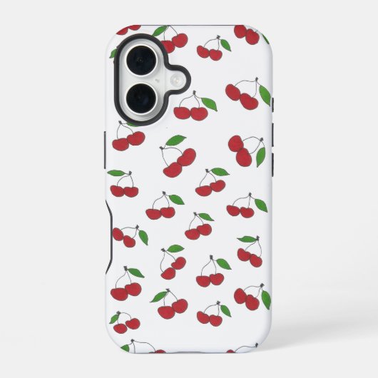 Coque iPhone 16 Étui iPhone Cerises Douces (Verso)