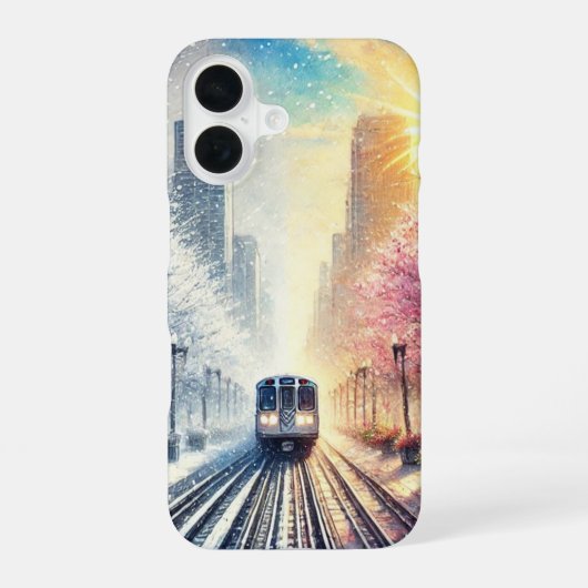 Coque iPhone 16 Étui iPhone Chicago Seasons (Verso)