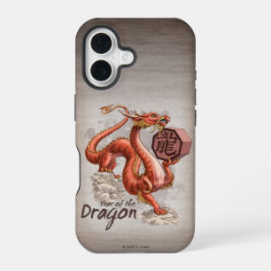 Coque iPhone 16 Étui iPhone d'art du zodiaque chinois de l'année d