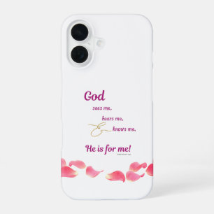 Coque iPhone 16 Étui iPhone Dieu Me Voit-Entend-Connaît