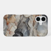 Coque iPhone 16 Étui iPhone en pierre naturelle mince (Verso Horizontal)