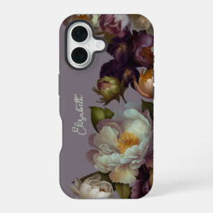 Coque iPhone 16 Étui iPhone floral botanique à la lavande personna