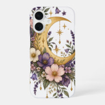 Étui iPhone Golden Moon Wildflower Garden