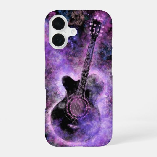 Coque iPhone 16 Étui iPhone Guitare Musicale (Verso)