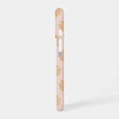 Coque iPhone 16 Étui iPhone Hamsa main pêche et or (Côté gauche)