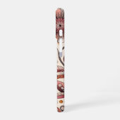 Coque iPhone 16 Étui iPhone illustration florale mince (Côté gauche)