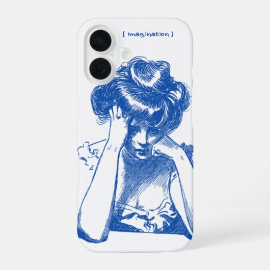 Coque iPhone 16 Étui iPhone "Imagination" – Créatif et minimaliste (Verso)