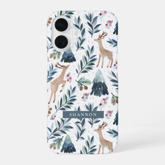 Coque iPhone 16 Étui iPhone / iPad Rénes dans la forêt (Verso)