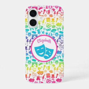 Coque iPhone 16 Étui iPhone / iPad Theatre Lover Rainbow