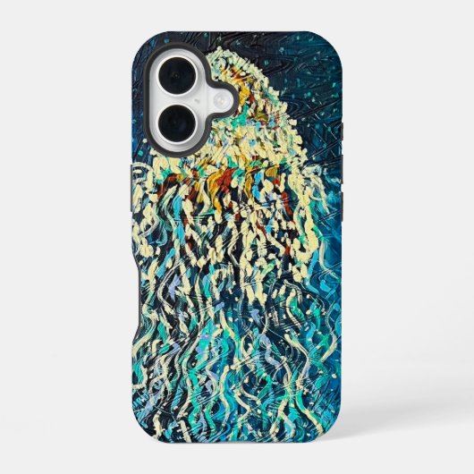 Coque iPhone 16 Étui iPhone méduse (Verso)
