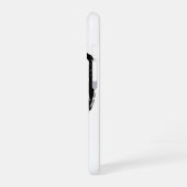 Coque iPhone 16 Étui iPhone mélange terrier buvant monochrome (Côté gauche)