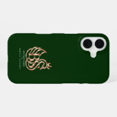 Coque iPhone 16 Étui iPhone The Graceful Swan Minimalist Deep Fore (Verso Horizontal)