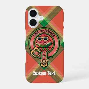 Coque iPhone 16 Étui iPhone Watermelon Crest sur étui assorti Tart